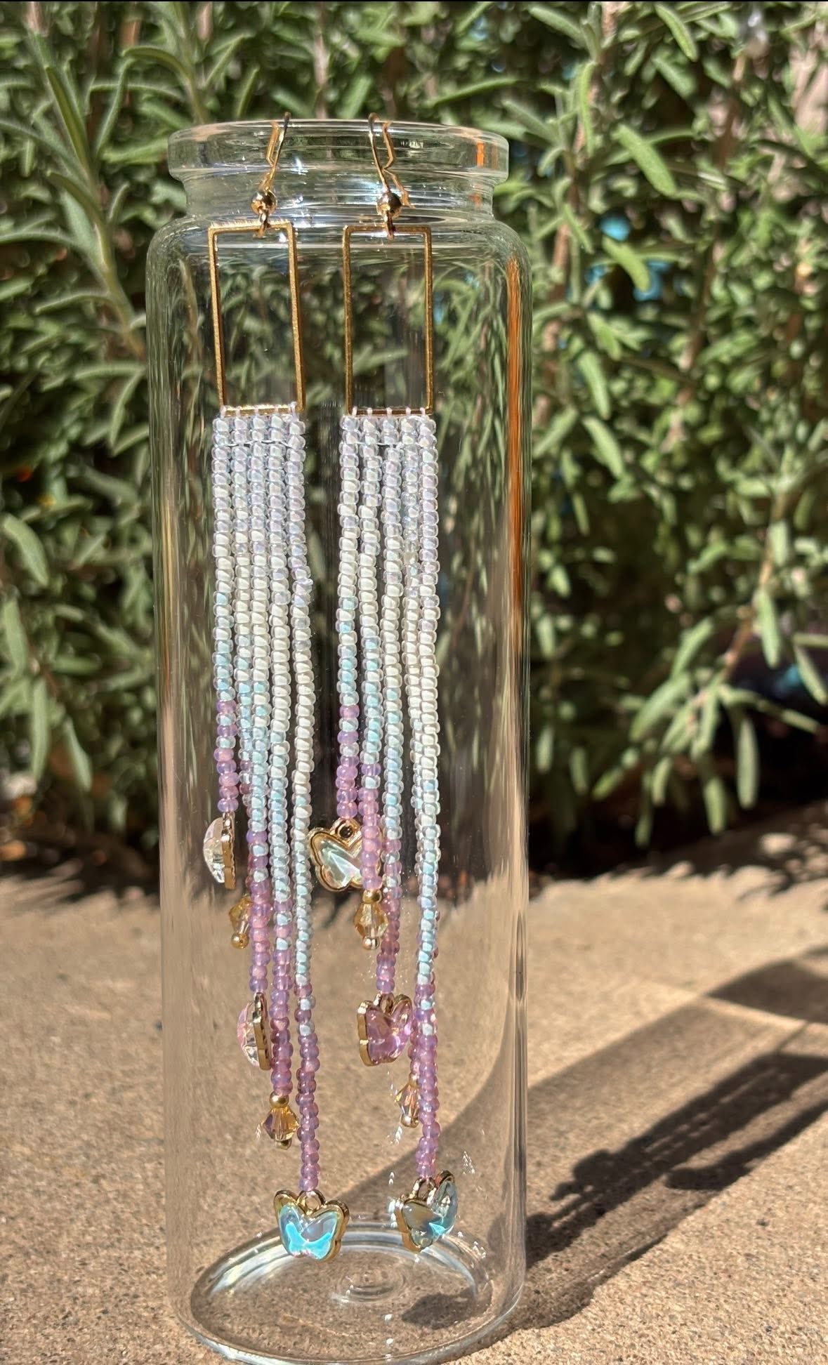 Whimsy Collection: Butterfly Fields Fringe Earrings