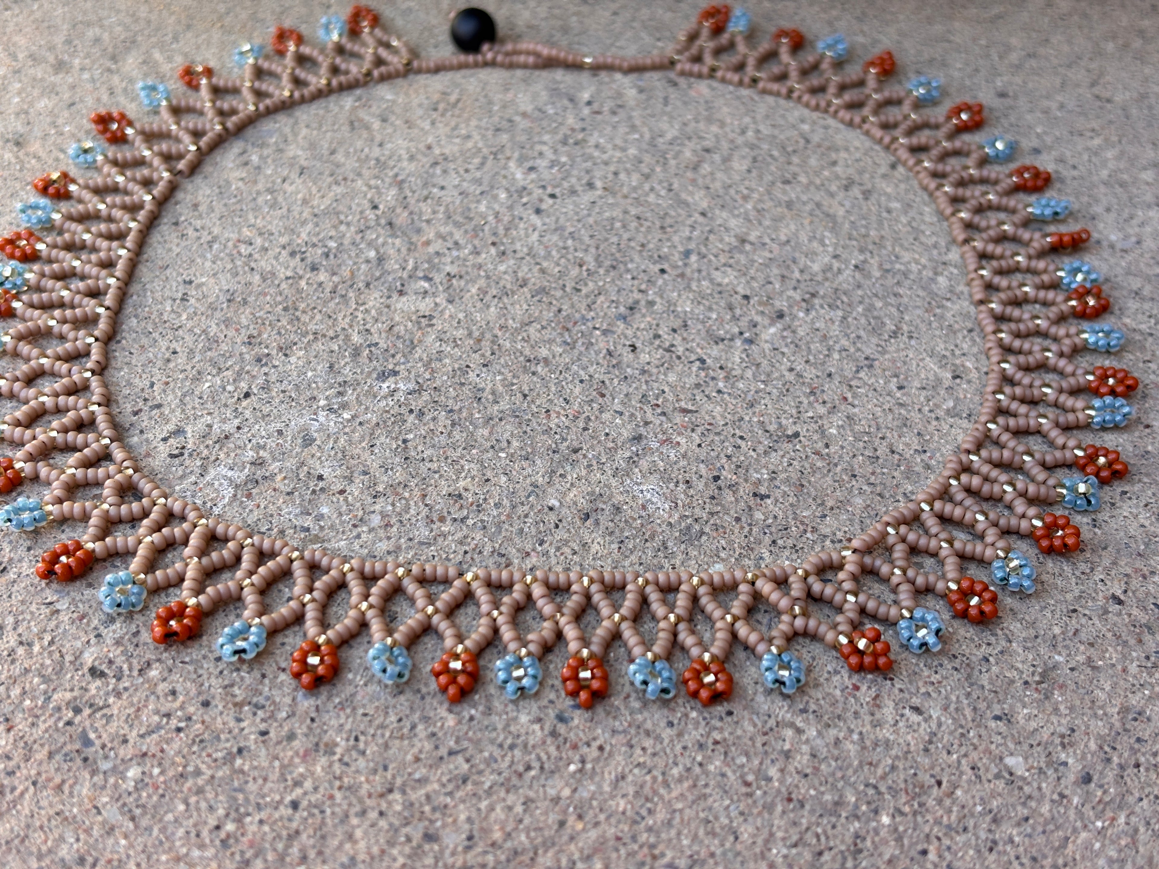 Daisy Boho Beaded Choker