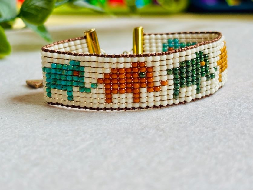 Elephants Beaded Bracelet